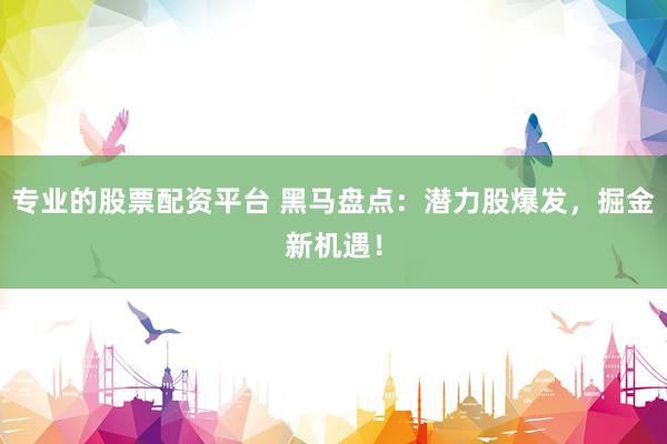 专业的股票配资平台 黑马盘点：潜力股爆发，掘金新机遇！