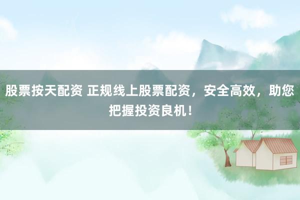 股票按天配资 正规线上股票配资，安全高效，助您把握投资良机！