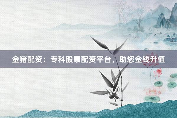 金猪配资：专科股票配资平台，助您金钱升值