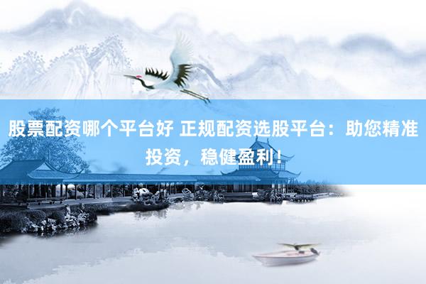 股票配资哪个平台好 正规配资选股平台:助您精准投资,稳健盈利!